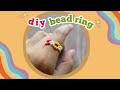 diy cincin manik manik / bead rings diy