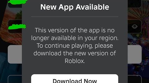How to fix roblox this version of the app is no longer available in your region 2026 
