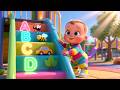 Colorful Slide Learning Fun 🌈🎶 Fun Kids Song | Playground Learning for Toddlers