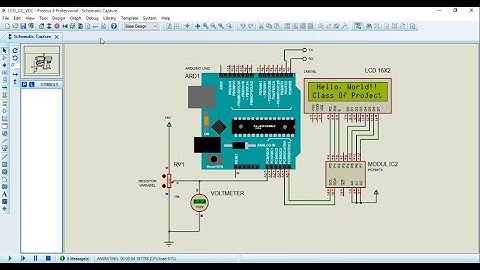 Menjalankan Simulasi Proteus dengan Program Arduino untuk I2C LCD