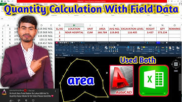 How To Find Excavation Quantity With Field Data || ✅ Request Video