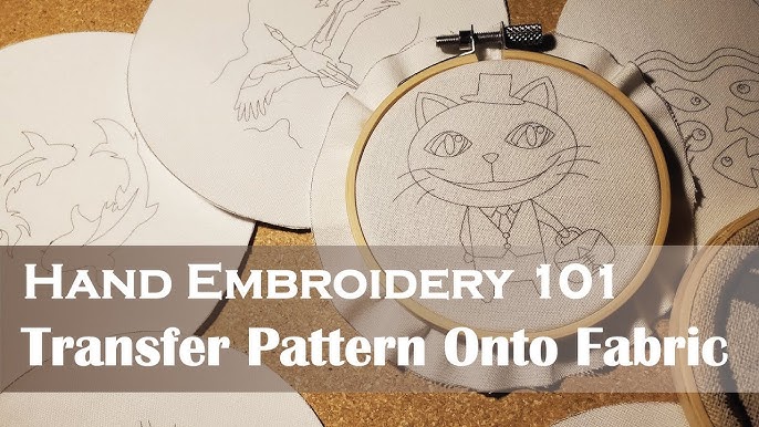 Transferring Embroidery Designs with Spray Starch –