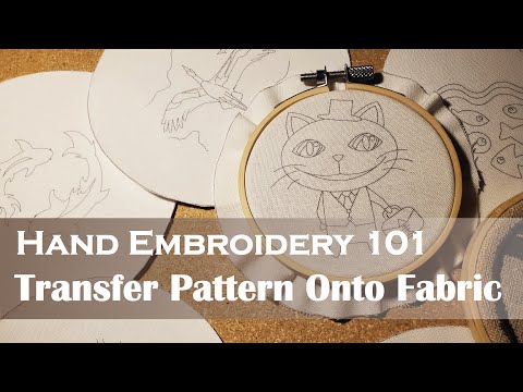 Video: How To Transfer A Drawing To Embroidery