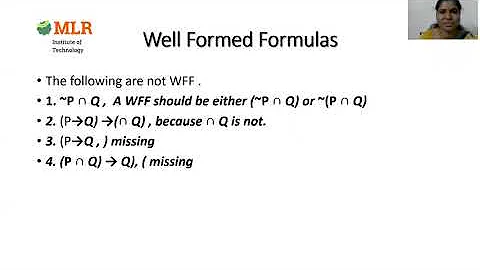 Well Formed Formulas