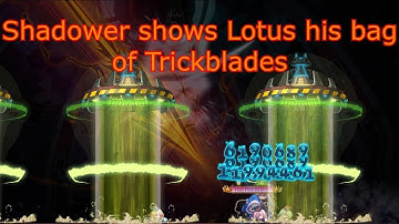 [MapleStory] Shadower shows Lotus his bag of revamped Trickblades