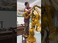 A 13-year-old girl is strong like a bull and braids steel bars into artworks with her bare hands. A