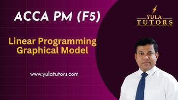 Linear Programming – Graphical Model | ACCA F5 Performance Management