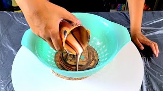 MUST SEE  Gorgeous Results! ~ ALL Metallic Colander Pour  How I Mix Paints