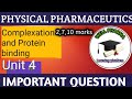 #important questions of physical pharmaceutics for b.pharm 3rd semester#vedio