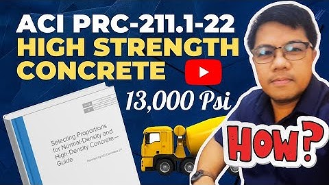 ​🔥 ACI PRC-211.1-22: High-Strength, High-Performance Concrete Mix Design DEMO using Excel Template