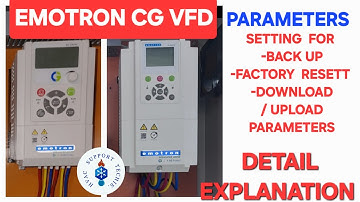 Emotron  Crompton Greaves VFD Mein  Factory Reset Settings.  HVAC Support  Techie.