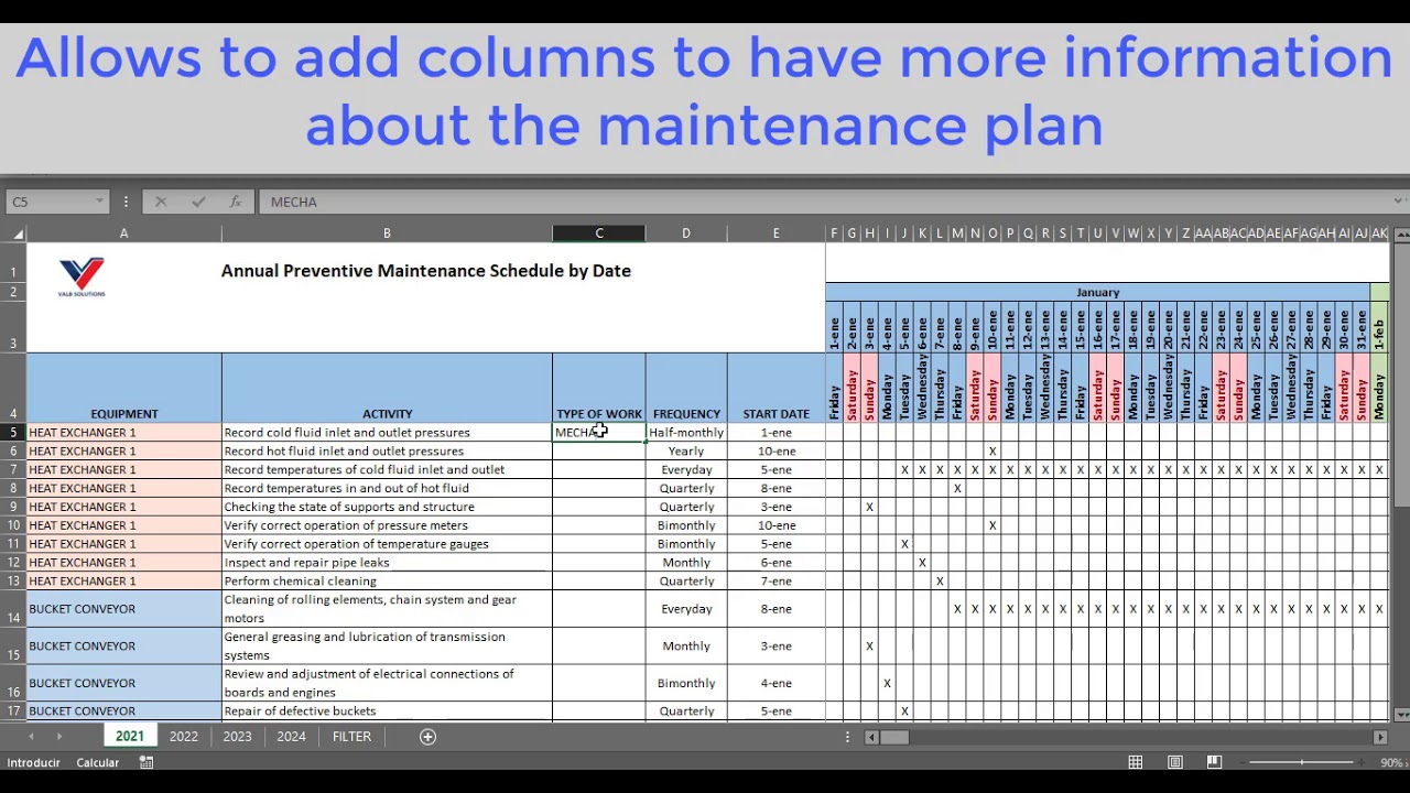 pm-schedule-excel-template