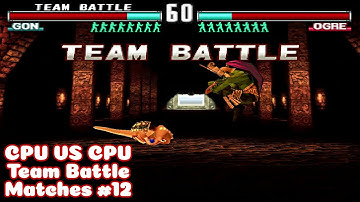 Tekken 3: 3x CPU VS CPU Team Battle Mode [Hard] Part #12 - PSX PS1 Duckstation [Subwoofer Gameplays]