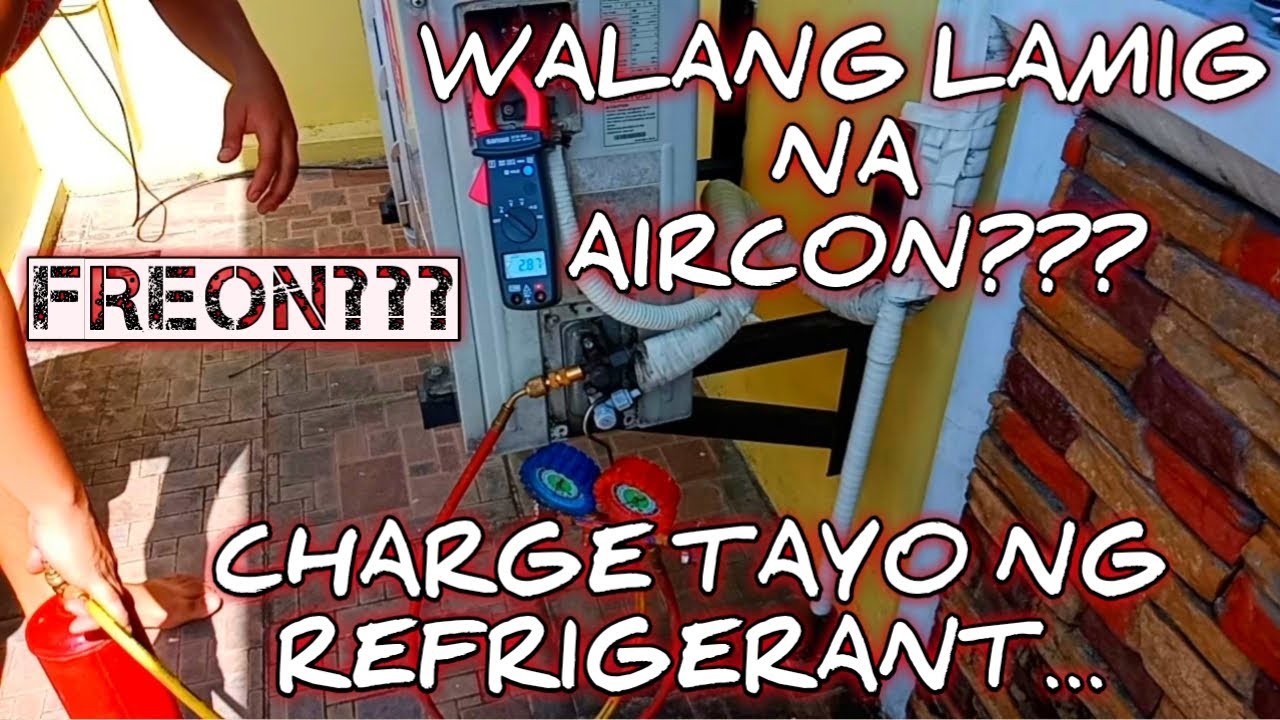 HOW TO CHARGE REFRIGERANT (freon) R410a IN LG INVERTER V SPLIT TYPE ...