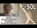 Balada para Adelina, Flauta dulce fácil, tutorial con animación, flauto, doce, easy flute recorder