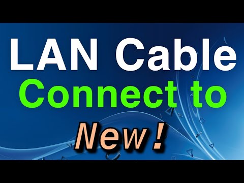 PS4 How to use and Connect to LAN Cable NEW!