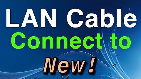 PS4 How to use and Connect to LAN Cable NEW!