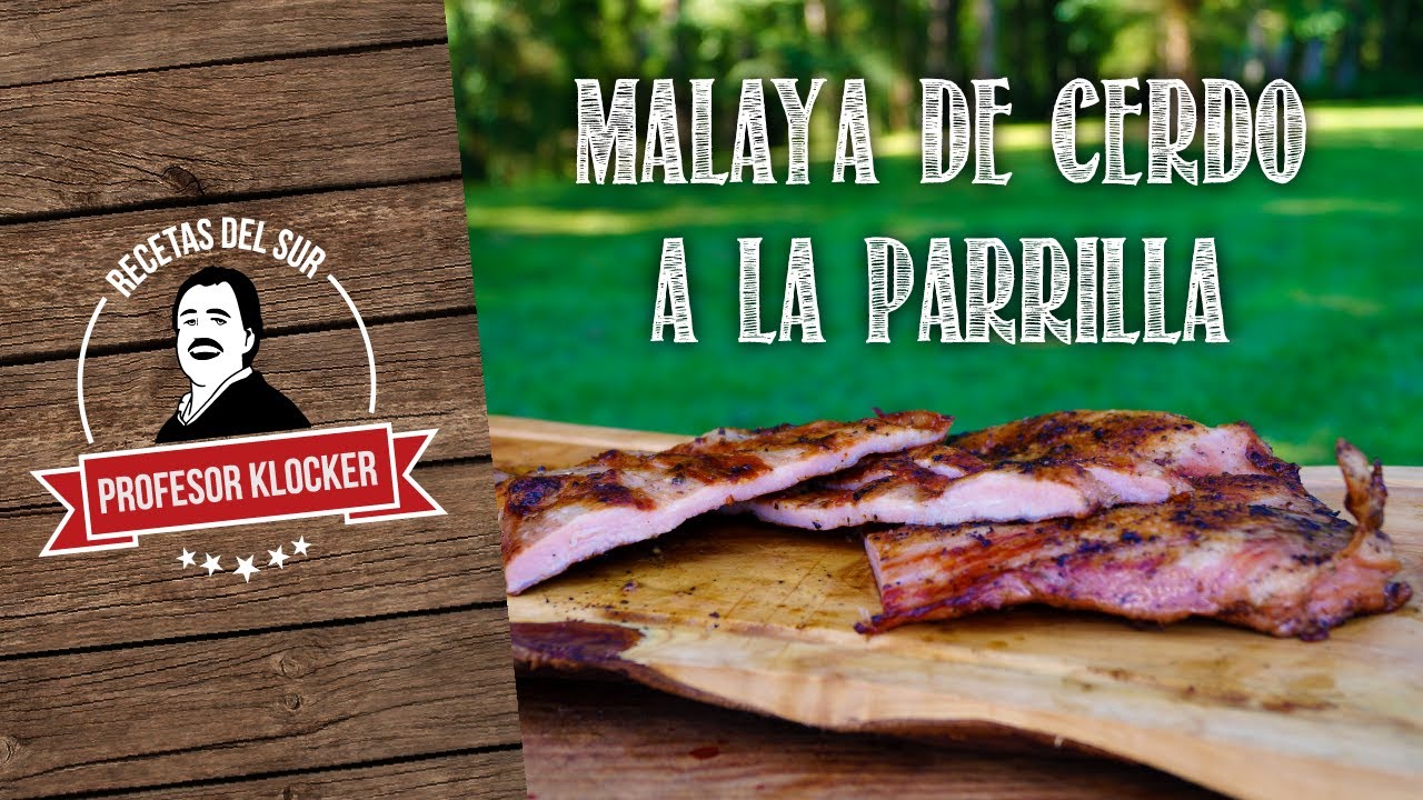 Malaya de Cerdo a la Parilla - Recetas del Sur experto deportivo