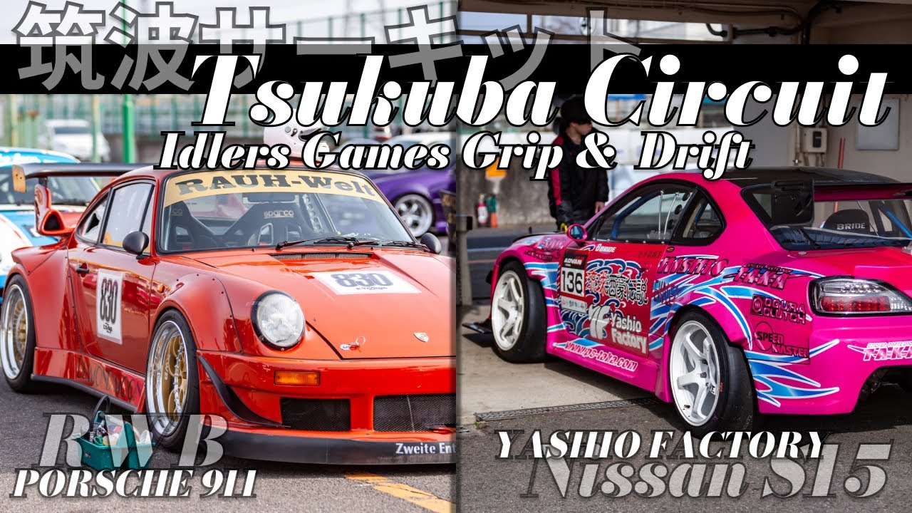 RWB Porsche Grip & JDM Drift Track Day PT 2 @tsukubacircuit - # ...