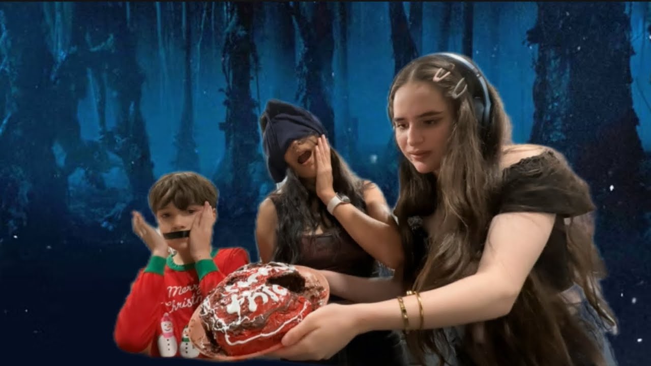 BLIND,MUTE,DEAF CHALLENGE (baking a stranger things cake)