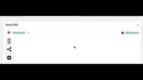 Yoast SEO Plugin for Wordpress - Title and Meta Description Snipet Editor Disappeared