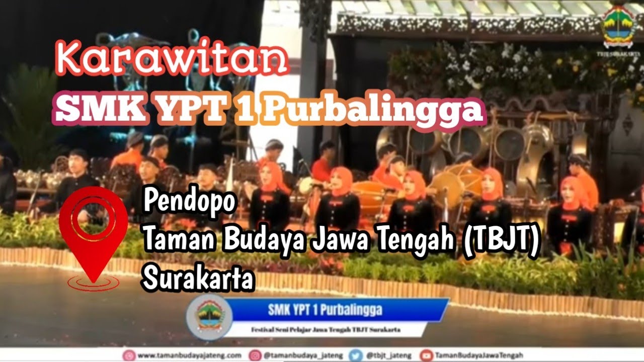 Penampilan Karawitan SMK YPT 1 Purbalingga || Festival Seni Pelajar Jawa Tengah TBJT Surakarta