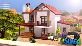 ✨BASE GAME MEDITERRANEAN HOUSE Speed Build | The Sims 4