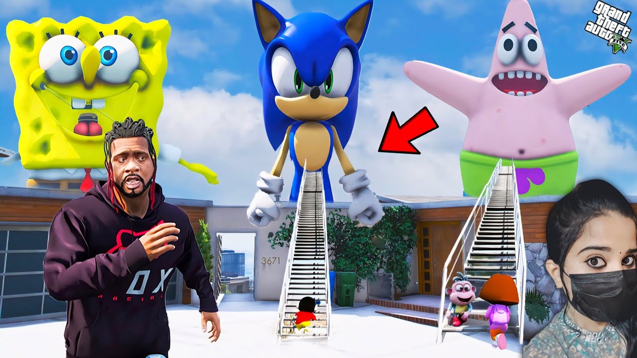 Franklin Enters Every Cartoon’s Head - GTA 5