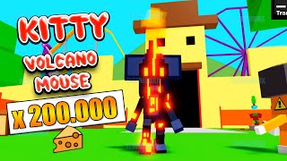 KITTY VOLCANO MOUSE +200.000 CHEESE Y COMO CONSEGUIR 150.000 QUESOS ROBLOX CODE GRATIS