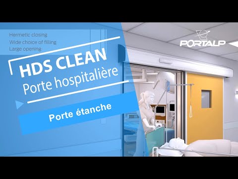 HDS CLEAN hermetic door in hospital
