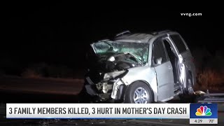 3 family members killed in Mother's Day crash in Piñon Hills