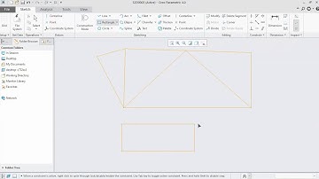 PTC CREO Sketch Part 01 LINE RECTANGLE CIRCLE AND ARC free CAD beginner tutorial