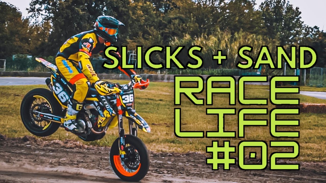 Slicks on sand! Supermoto Race Life #02 [360 Tito Racing] - YouTube