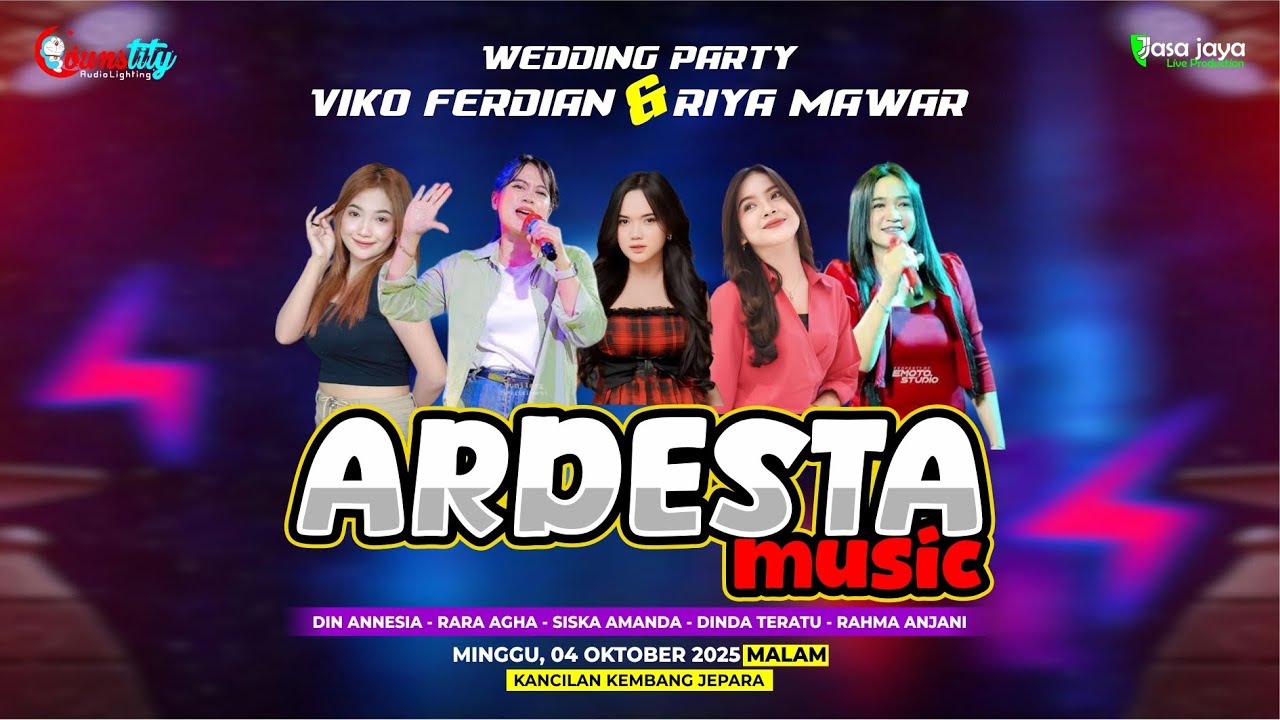 LIVE ARDESTA MUSIC - HAPPY WEDDING VIKO FERDIAN & RIYA MAWAR - KANCILAN KEMBANG | COUNSTITY AUDIO