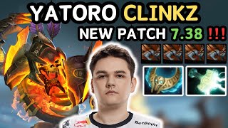 🔥 NEW PATCH 7.38 - Yatoro CLINKZ Safelane Gameplay 🔥 YATOROGOD - Dota 2