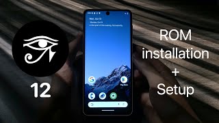 CrDroid 12 (Android 16) – Quá trình flash ROM + Giao diện Thiết lập