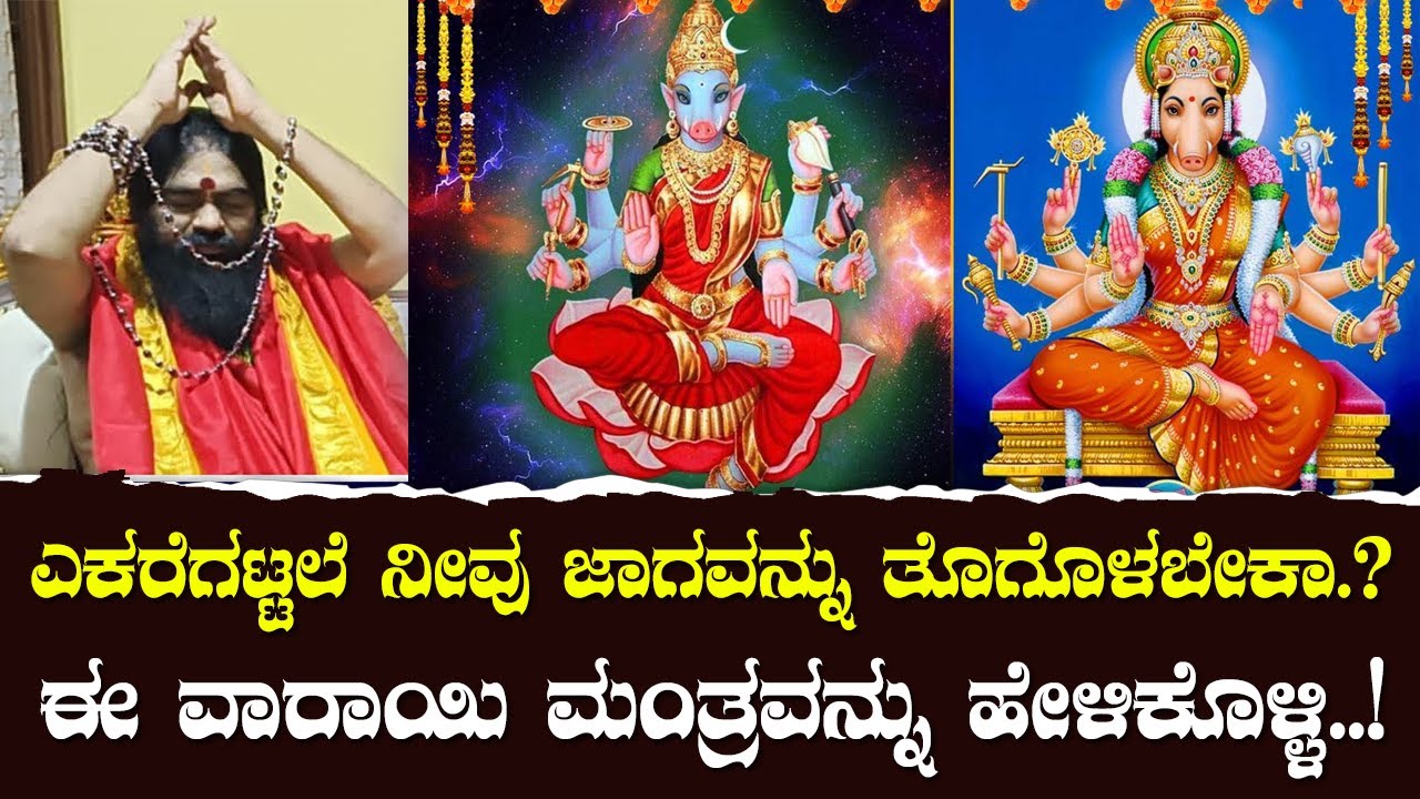 ಎಕರೆಗಟ್ಟಲೆ ನೀವು ಜಾಗವನ್ನು ತೊಗೊಳಬೇಕಾ..? ಹಾಗಿದ್ದರೆ ಈ ವಾರಾಯಿ  ಮಂತ್ರವನ್ನು ಹೇಳಿಕೊಳ್ಳಿ...!