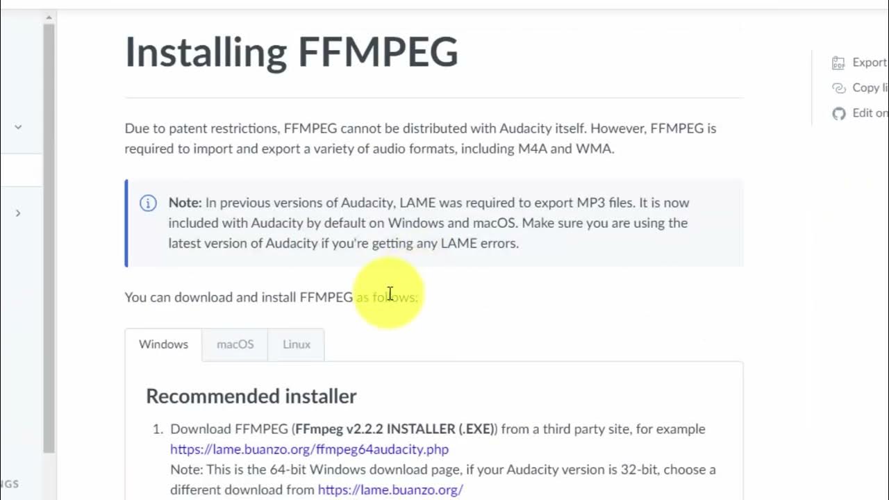 Installing Additional Plugins to Audacity YouTube