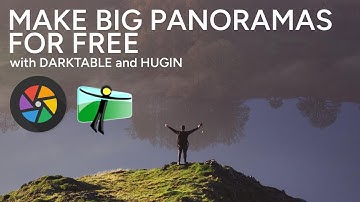 Make Panoramas for Free with Darktable and Hugin