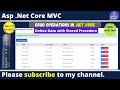 CRUD Operations Using ASP.NET Core And ADO.NET | Delete data with SQL Stored Procedure | .Net 7.0