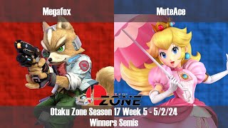 OZone17W5 - WS - Megafox [Fox] vs MuteAce [Peach]