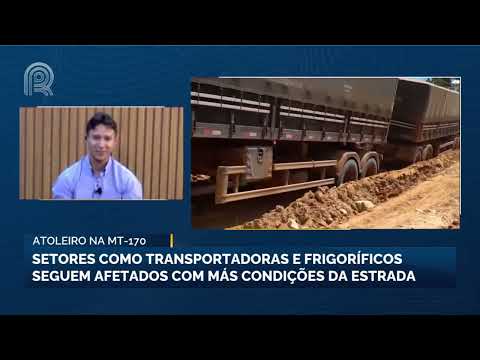 Atoleiro na MT-170: setores seguem afetados com más condições da estrada | Canal Rural