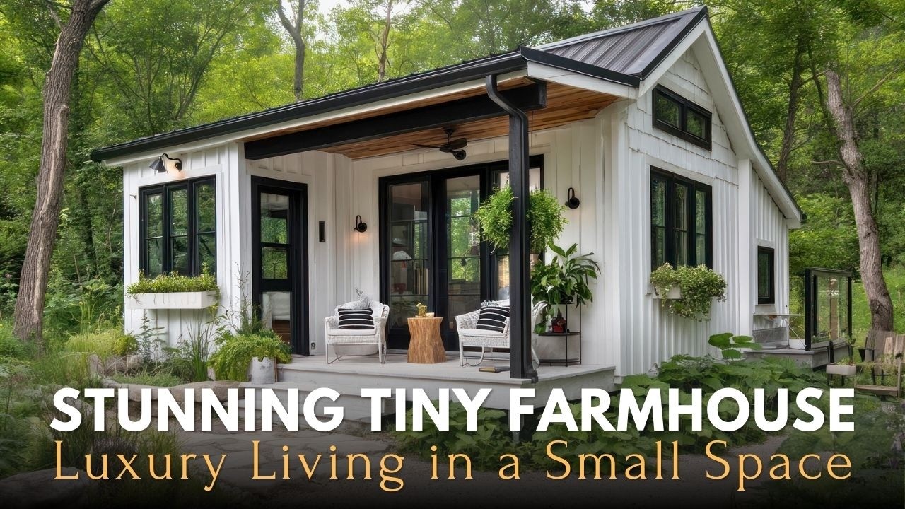 Modern Tiny Farmhouse with Stunning Interior Design - YouTube