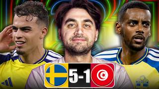 Sweden Humiliate Putrid Tunisia | Isak & Ayari Amazing | Sweden 5-1 Tunisia