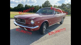 How Much does it Cost to Restore a Mustang?!?!