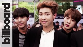 BTS KPop Band on Their Incredible Fan Support & First BBMA | Billboard Music Awards 2017