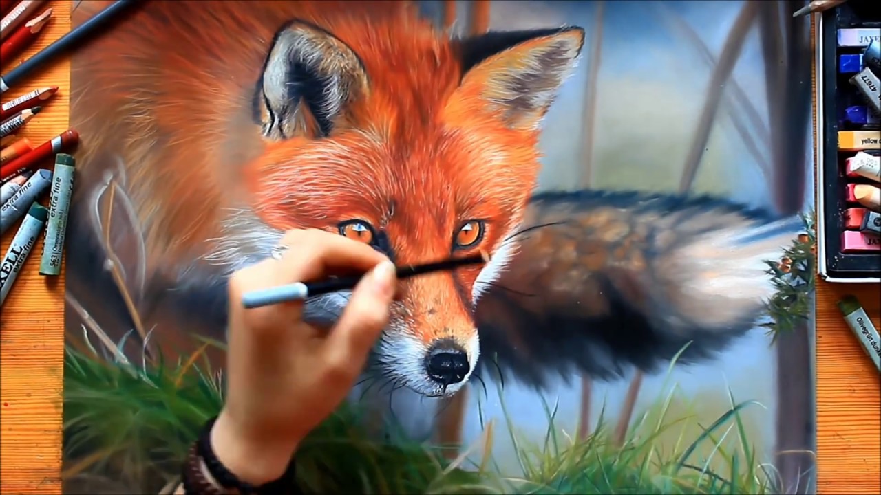 Fox Speeddrawing | Svea T. Art - YouTube