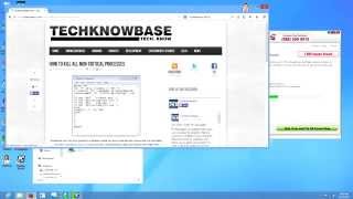 How to kill all non critical processes with a .bat file