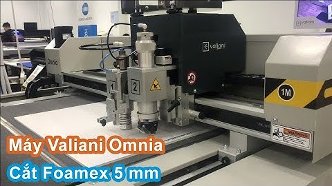 Máy Valiani Cắt Hashtag Foamex 5 mm phục vụ quảng cáo