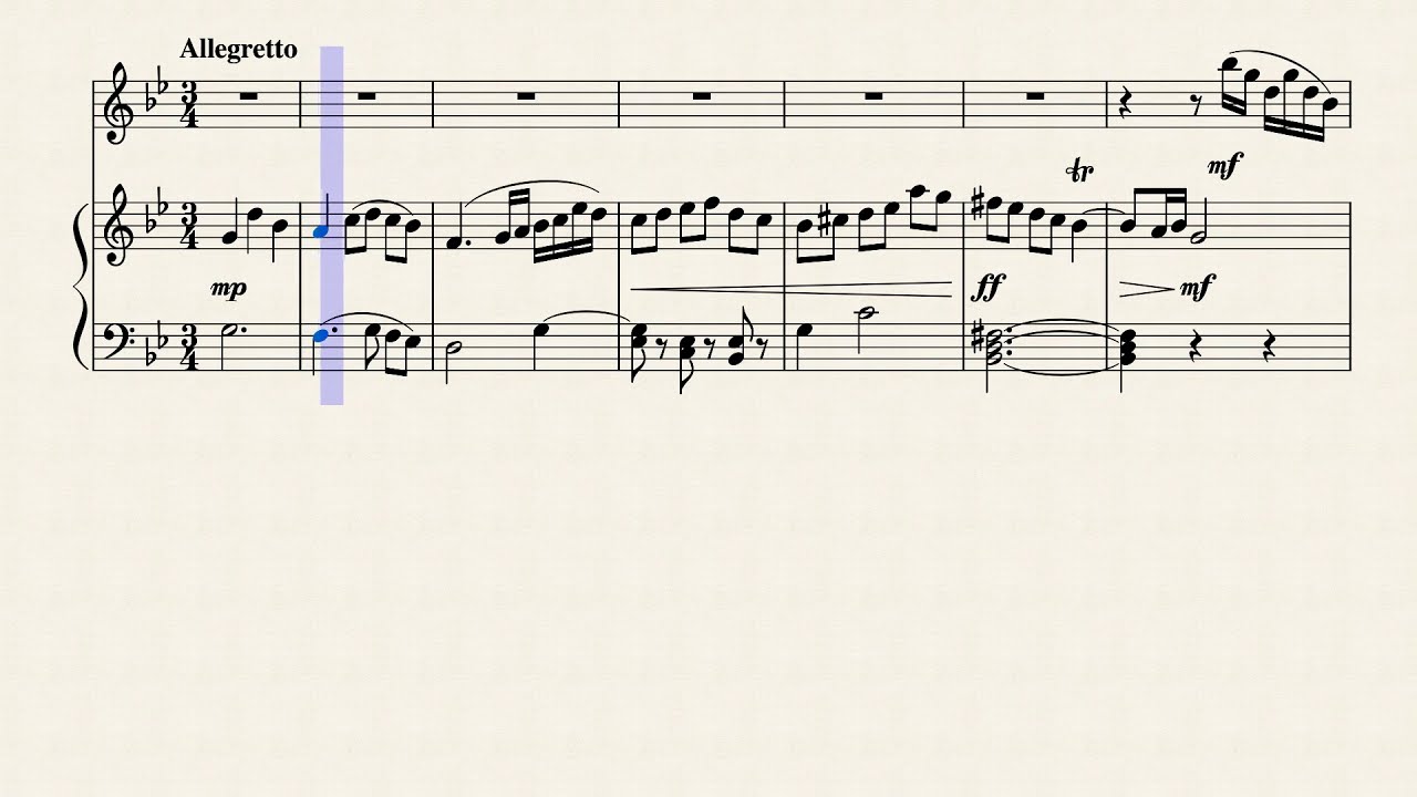 Flute and Piano Duet in g minor YouTube